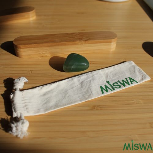 sac en coton bio pour brosse à dents enfants KIDS et siwak Miswa