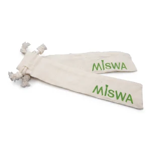 Deux pochons en coton bio MISWA à cordon