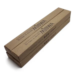 Pack de 4 brosses à dents en bambou MISWA dans leurs étuis kraft